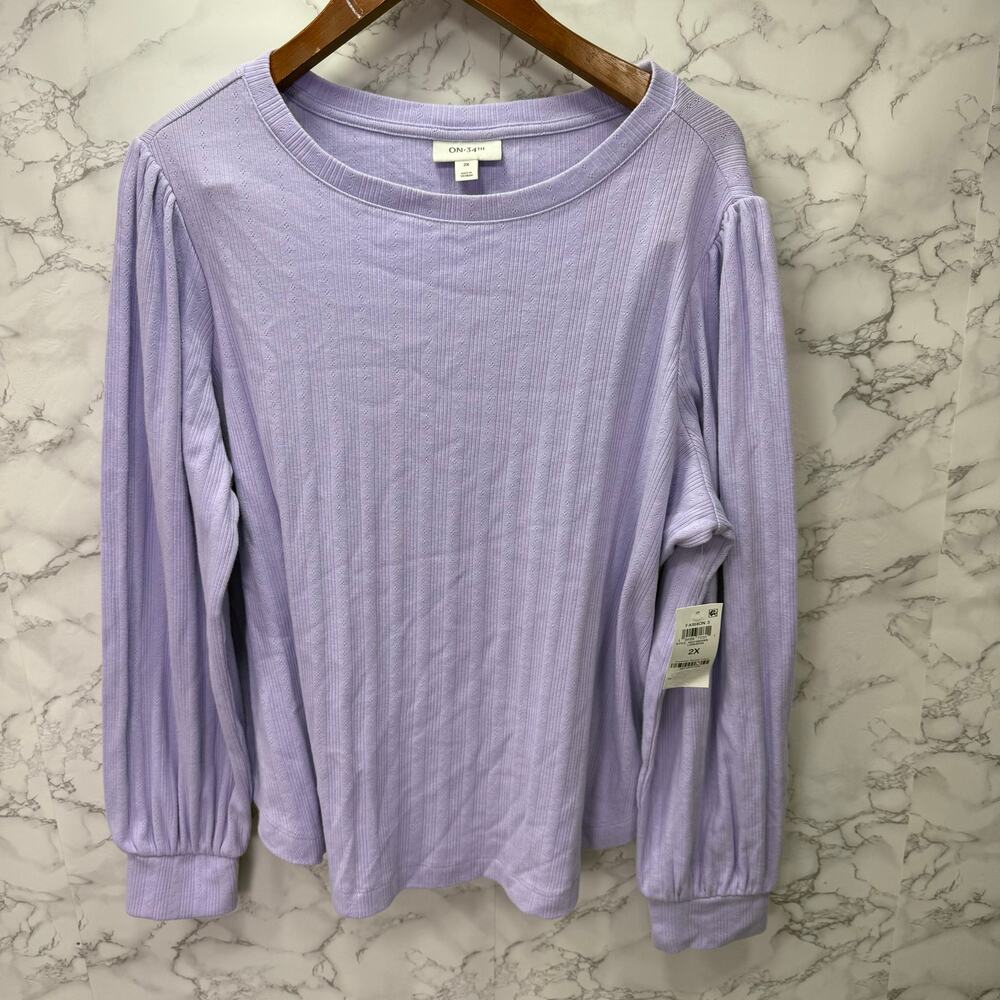 Macy's Plus On 34th St. Plus Shirt sz 2X Pull Over NEW #G886